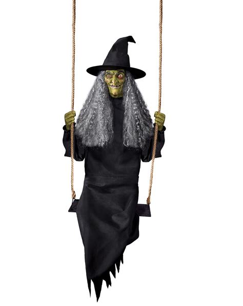 Illuminate your Halloween with Swinging Witch Decorations from Spirit
